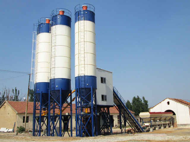 HZS60小型商品(pin)混凝土攪(jiao)拌站